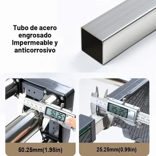 Vista 4 de Soporte para refrigerador de 4 patas, soporte de base ajustable para lavadora, soporte extensible para nevera, 11.4-12.6 in, bandeja base de Gris