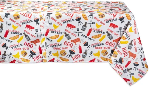 Vista 12 de DII Colección de mesa para exteriores, resistente a las manchas y al agua, 14x72, barbacoa