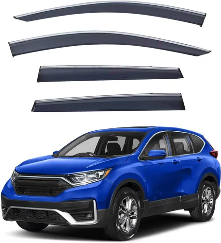 Vista 16 de 4 piezas de deflectores de viento para ventanas compatibles con Civic Hatchback 2017-2021 solamente, estilo de montaje exterior, protección contra