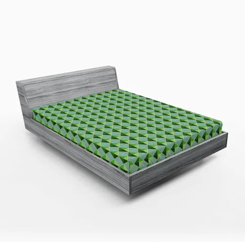 Vista 75 de Ambesonne Juego de sábanas bajeras veganas, ilustración de plátanos simétricamente alineados con patrón de frutas exóticas, funda de cama