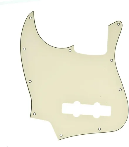 Vista 7 de KAISH Lefty 4 cuerdas J Bass estilo Golpeador zurdo Bass Pick Guard Scrach Plate para USA/México Jazz J Bass Aged Pearl