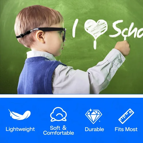 Vista 6 de Correa para gafas de sol para niños, sin cola, ajustable, cordones, soporte para gafas deportivas alrededor del cuello