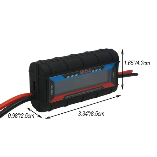 Vista 2 de Medidor de Watts RC de 150A, Analizador de Potencia de Alta Precisión, Comprobador de Voltaje (V) Corriente (A) Potencia (W) Carga (Ah) y Energía