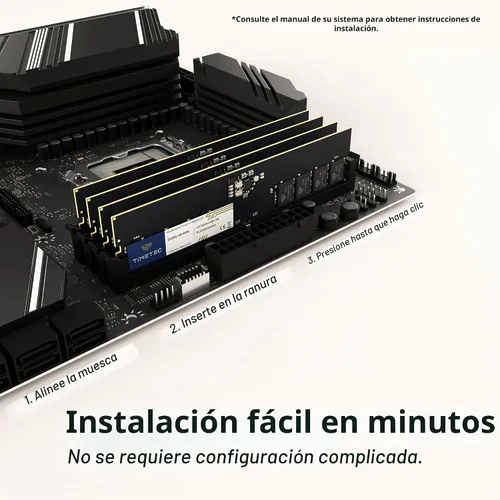 Vista 7 de Timetec 16GB DDR5 5600MHz PC5-44800 Sin búfer No ECC 1.1V CL46 1Rx8 Rango único 288 Pin UDIMM módulo de memoria RAM de escritorio de mejora