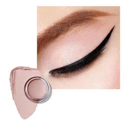 Vista 16 de Oulac Sombra de ojos en crema blanca brillante Iluminador a prueba de agua y sombra de ojos con purpurina de larga duración, color natural