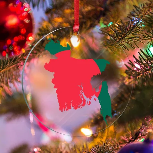 Vista 13 de Bandera de Albania, silueta de árbol, adorno de decoración de árbol de Navidad, bandera nacional, recuerdo de árbol de Navidad, recuerdo de Albania