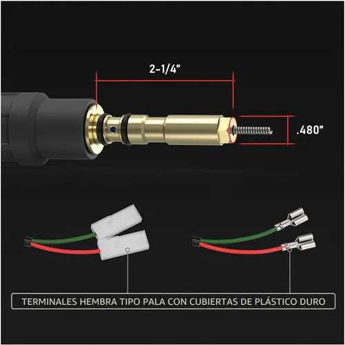 Vista 3 de Pistola de soldadura YESWELDER MIG 100A 10 pies