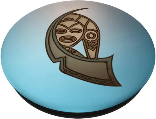 Vista 2 de Atabey Taina Godess. Taino Simbol Puerto Rico Boricua PopSockets intercambiables PopGrip