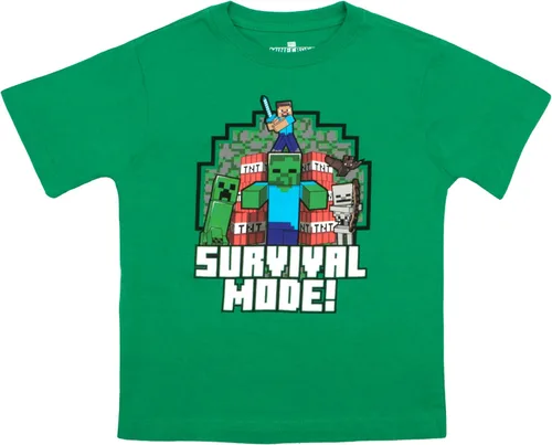 Vista 4 de Minecraft Boys Short Sleeve Regular Fit