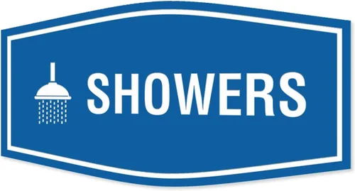 Vista 45 de Fancy Showers - Letrero (negro/plateado), tamaño mediano