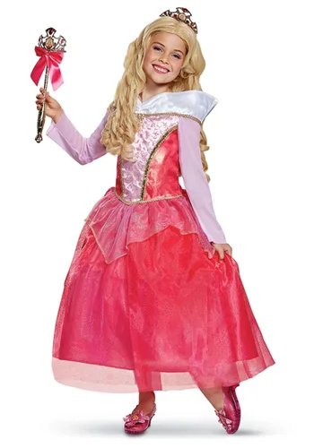 Vista 2 de Disfraz de lujo de Aurora de La Bella Durmiente para niñas Multicolor