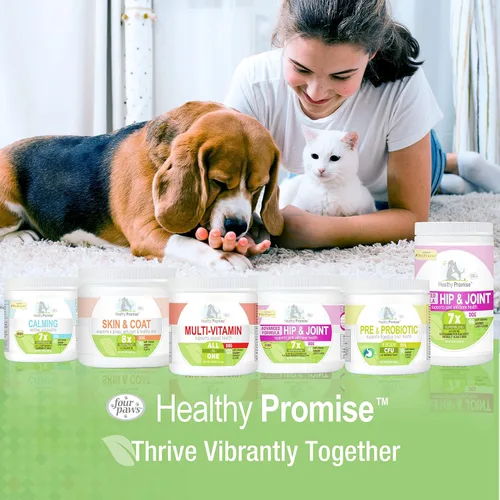 Vista 7 de Four Paws Healthy Promise Pre y probióticos para perros masticables suaves 90 unidades Savory chicken flavor soft chews, 1 billion CFU, with
