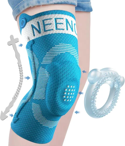 Vista 9 de NEENCA Rodillera para niños, rodillera de compresión para niños y niñas. Rodillera para niños y niñas. Rodillera para niños con almohadilla de gel