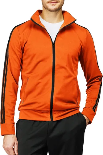 Vista 4 de H2H Chaqueta ligera con cremallera y manga larga para hombre