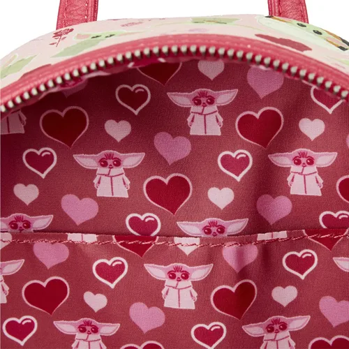 Vista 6 de Loungefly Star Wars Baby Yoda - Bolso de hombro con doble correa para mujer Multi Bolsillo
