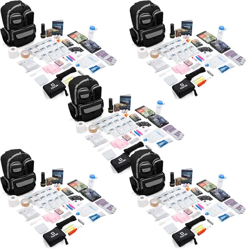 Vista 11 de Solo Series Complete - Kit de supervivencia de 72 horas para 1 persona con alimentos, agua, guía de emergencia, mochila negra y equipo esencial