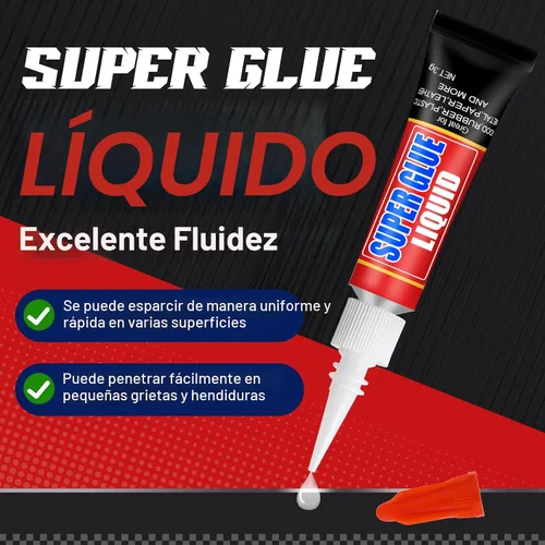 Vista 6 de 12 x 0.11 oz Super Glue líquido, pegamento de cianoacrilato multiusos
