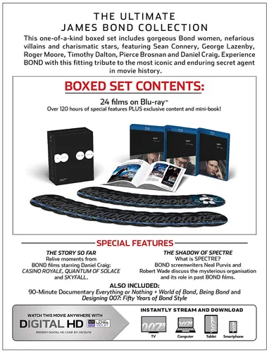 Vista 2 de James Bond 24-Film Ultimate Collection & Car