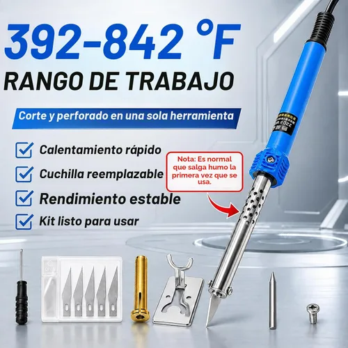Vista 3 de cortador plástico caliente eléctrico del cuchillo 60W, cortador