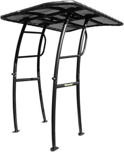Vista 31 de FishMaster Pro Series - T-Top para Barcos de Pesca con Consola Central - Ajuste Universal - Recubrimiento en Polvo Negro - Parte Superior Negra
