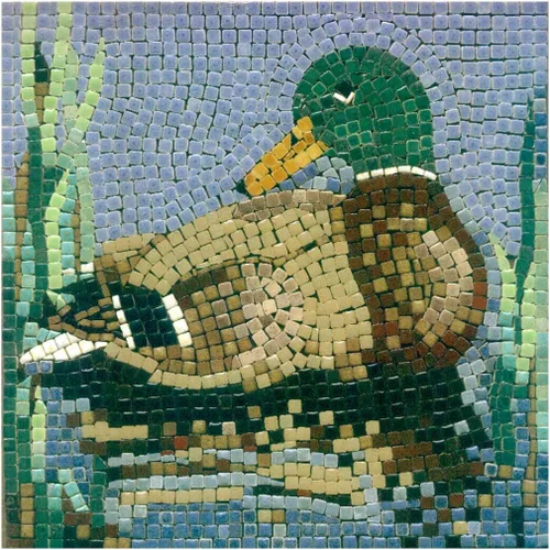 Vista 27 de Crea una verdadera obra de arte de mosaico con nuestro kit de hazlo tú mismo, acuario cuadrado de 7 pulgadas (18 cm)