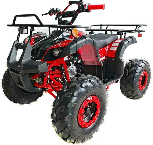 Vista 8 de Icebear Super Trooper - ATV infantil de 125 cc, color burdeos metálico/negro
