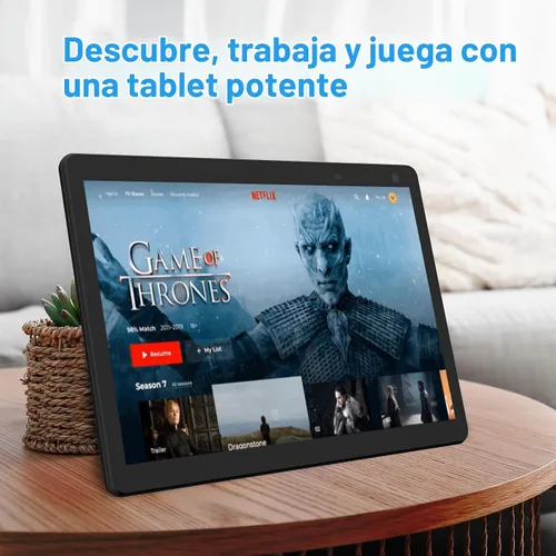 Vista 4 de COOPERS Tablet Android de 10 pulgadas, 6 GB de RAM+32 GB ROM tabletas de computadora compatibles con 1 TB expandir, pantalla táctil IPS de 1280 *