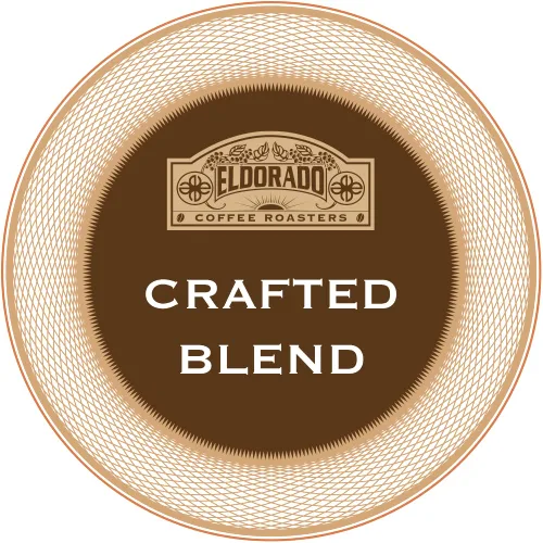 Vista 2 de Eldorado Coffee Roasters Hudson Blend - Mezcla de café tostado medio y oscuro, bolsa de granos enteros de 12 onzas