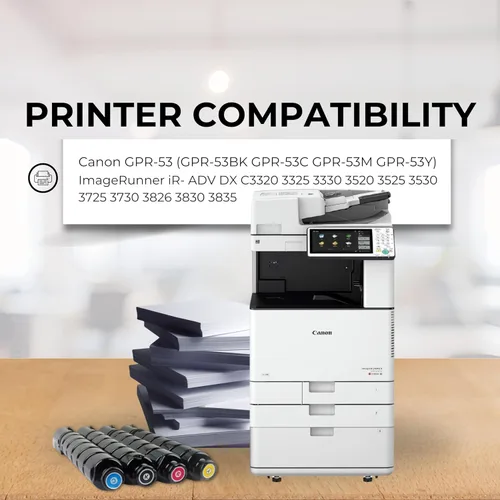 Vista 2 de Toner Pros Tóner remanufacturado (GPR53) para Canon GPR-53 (GPR-53BK GPR-53C GPR-53M GPR-53Y) ImageRunner iR- ADV DX C3320 3325 3330 3520 3525 3530