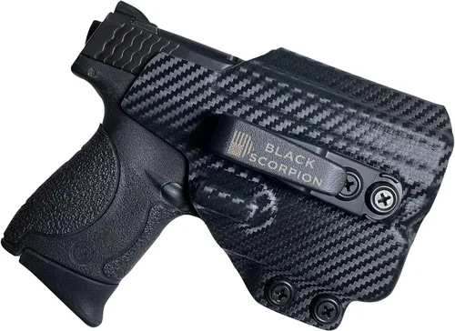 Vista 8 de Dentro de la funda para cinturón de cintura se adapta a SW MP Shield Plus con TLR-6
