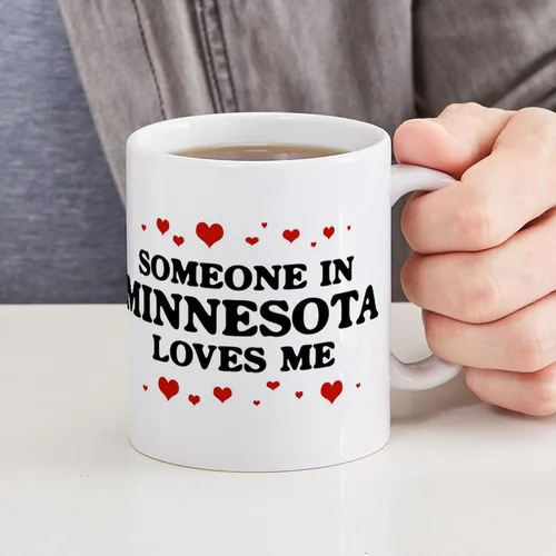 Vista 6 de CafePress Loves Me In Minnesota Taza de café de cerámica de 11 oz (11.0 fl oz)