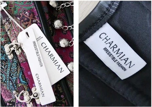 Vista 6 de Charmian - Corsé de espiral para mujer con espiral de acero y con cadenas, estilo Steampunk