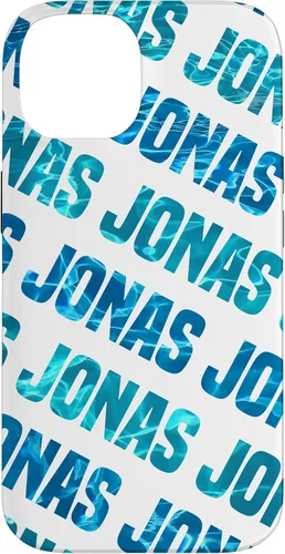 Vista 4 de Funda personalizada para iPhone 16 Jonas para teléfono, color azul y verde azulado