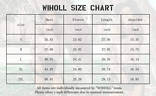 Vista 5 de WIHOLL - Suéter de manga larga, con cuello en V, color sólido, a la moda para mujer