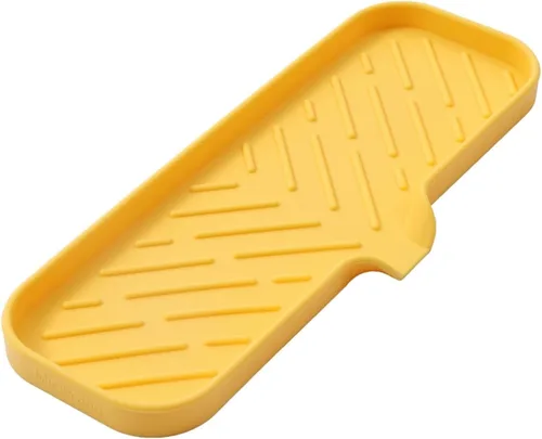 Vista 35 de MicoYang Jaboneras de Baño de Silicona con Boquilla de Drenaje - Organizador de Fregadero de Baño y Cocina, Soporte para Esponja, Bandeja de Jabón