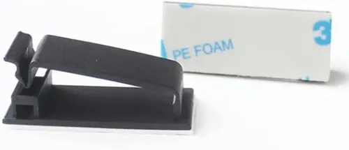Vista 4 de 30 Clips Autoadhesivos para Gestión de Cables Autoadhesivos (30 Piezas) – Organizador de Cables para Escritorio, Oficina, Auto y Hogar – Fácil