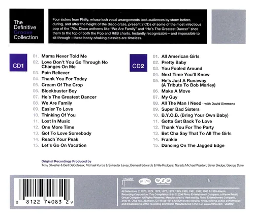 Vista 2 de Sister Sledge The Definitive Groove Collection