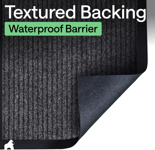 Vista 36 de Gorilla Grip - Tapete afelpado original de goma con perfil bajo, resistente, duradero, impermeable y fácil de limpiar para interior y exterior Verde