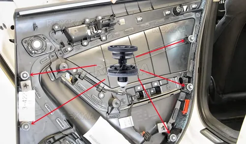 Vista 7 de Rexka 10 clips de retención para panel de moldura de puerta, 7L6-868-243, compatible con Audi Volkswagon Passat B7 A4 B8 Golf MK6 Golf 7 Touareg