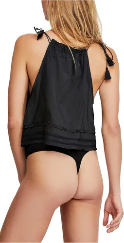 Vista 4 de Free People Body plisado con encaje para mujer Trust Me Negro XS