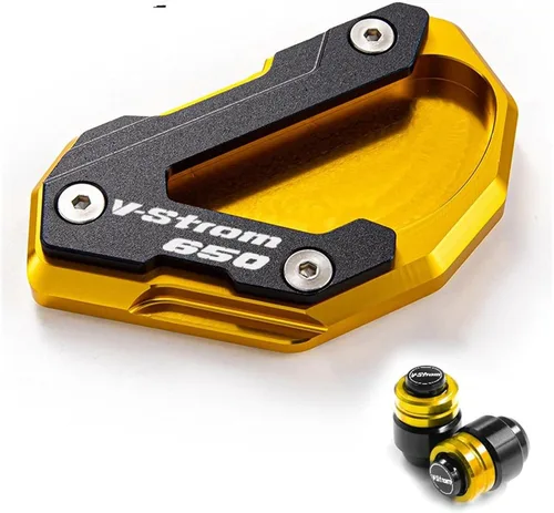Vista 8 de Para Suzuki para V-Strom 650/XT para VSTROM 650 para DL650 Accesorios Soporte lateral con placa de soporte ampliada y placa de soporte de cubierta