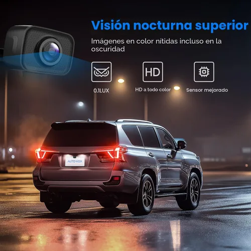 Vista 5 de AUTO-VOX CS-2 Cámara de respaldo inalámbrica con monitor de auto de 4.3", Sistema de cámara de respaldo de señal digital estable de fácil