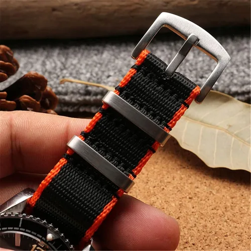 Vista 6 de NRYCR 20mm 22mm NATO Nylon Fabric Watch Band Sport Military Parachute Strap Watchband Bracelet for SeikoOmegaRolex 300