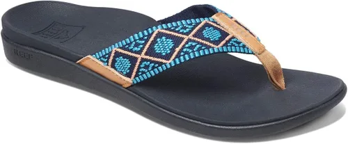 Vista 9 de REEF Sandalias ortopédicas tejidas para mujer Negro/Blanco