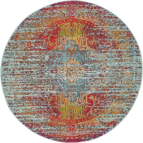 Vista 12 de Unique Loom Vita Collection - Alfombra de área, 2' x 6' 7, azul claro