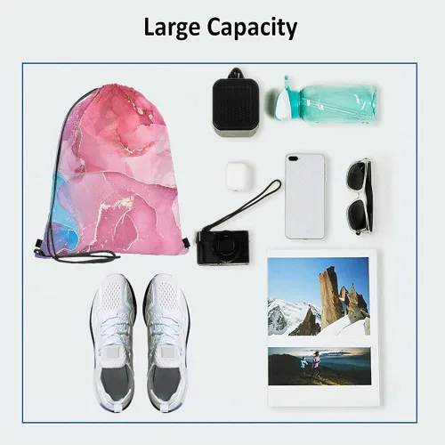 Vista 3 de Notas musicales Bolsas con cordón Mochila Bolsa de gimnasio Bolsa con cordón, Multi-a153, Mochilas de viaje