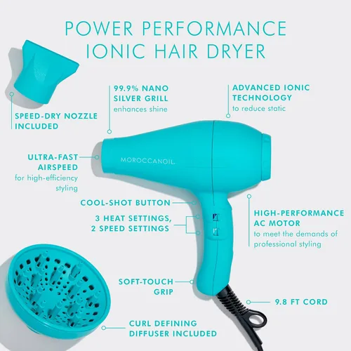 Vista 2 de Moroccanoil Power Performance Ionic Hair Dryer
