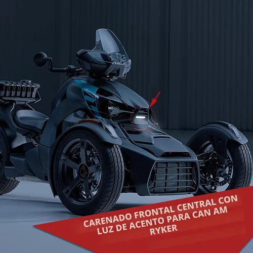 Vista 6 de SAUTVS Carenado delantero con luz para Can-Am Ryker 600 900 Sport Rally