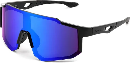 Vista 10 de FEISEDY Gafas de sol deportivas para hombres, mujeres y adolescentes - Béisbol, ciclismo, ciclismo UV400 protección B2388