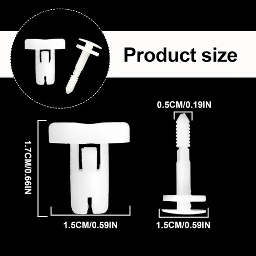 Vista 2 de TOPCNOEM 50 clips de retención para panel de puerta de automóvil compatibles con GM Chevy GMC 15960325 - C1500 C2500 C3500 K1500 K2500 K3500 Pickup